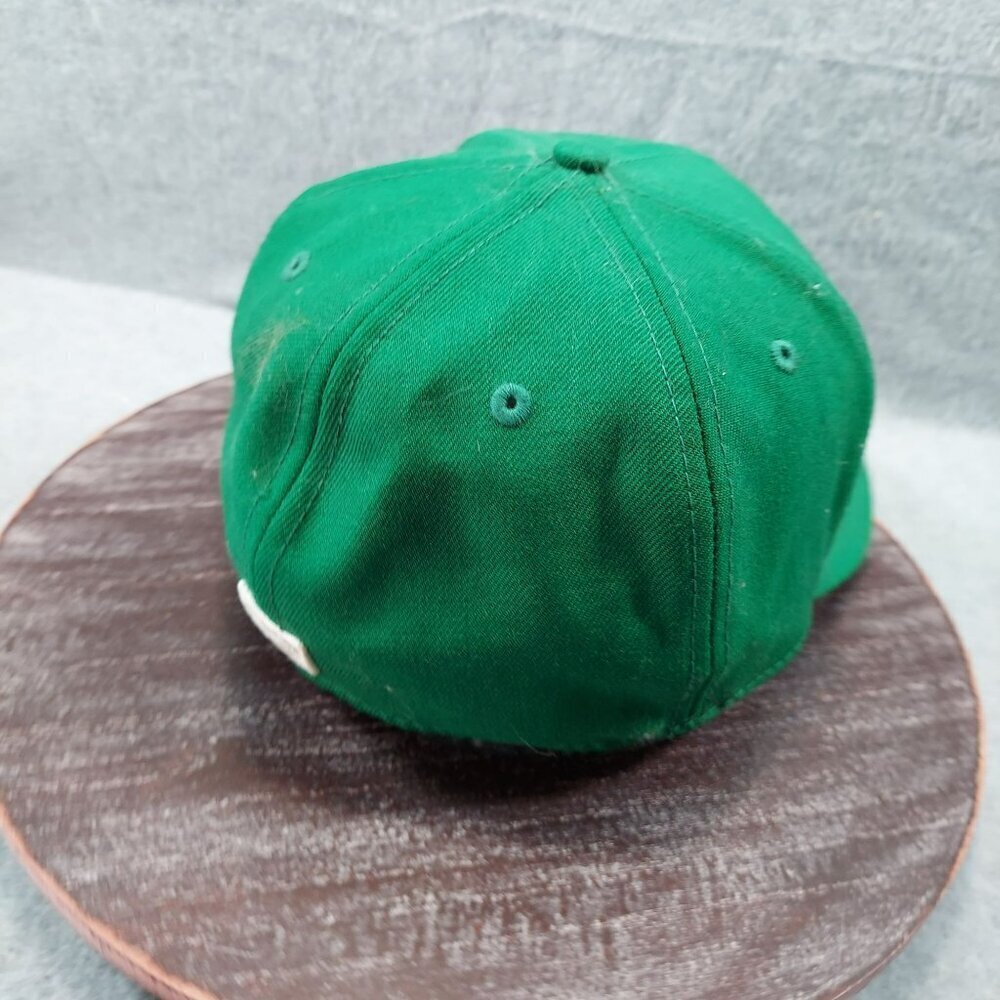 New Era Green Atlanta Braves Fitted Cap With White "A" Logo 7 1/8 - Picture 5 of 13